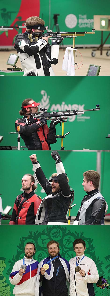 Sergey Richter (Israel) clinched gold in Men’s 10m Air Rifle 