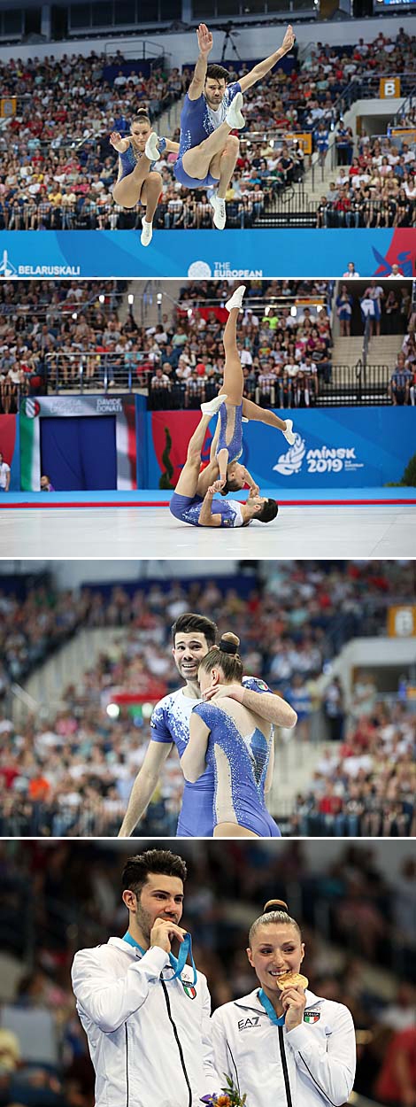 Michela Castoldi and Davide Donati (Italy) won gold