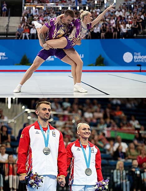 Andreea Bogati and Dacian Nicolae Barna (Romania) won silver medal