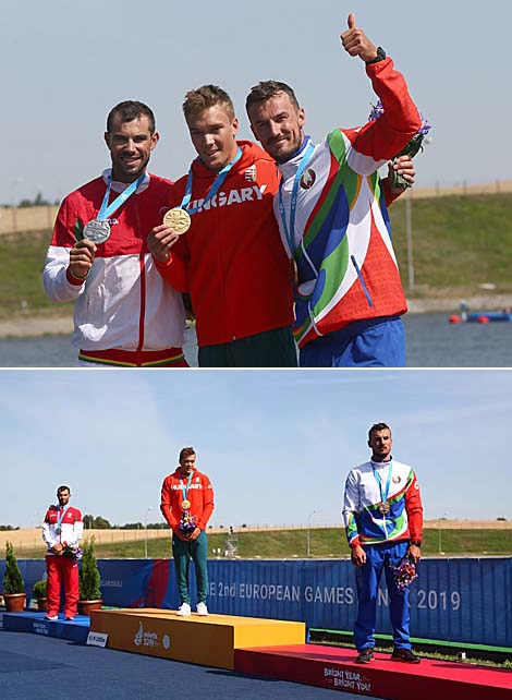 Fernando Pimenta, Balint Kopasz and Aleh Yurenia