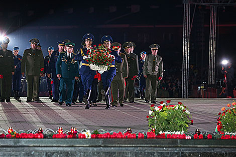 Мітынг-рэквіем у мемарыяльным комплексе 