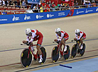 Team Belarus: Raman Tsishkou, Hardzei Tsishchanka, Yauheni Akhramenka and Yauheni Karaliok