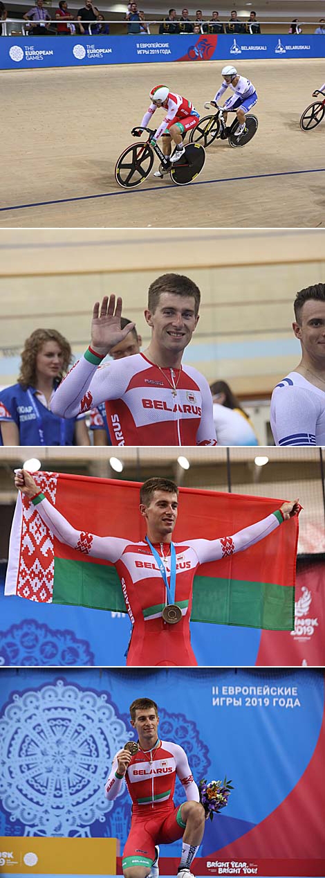 Belarus' Yauheni Karaliok secures Men's Scratch bronze