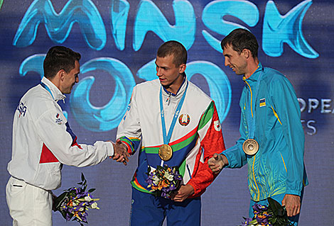 Awards ceremony at Minsk 2019 fan zone