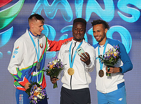 Awards ceremony at Minsk 2019 fan zone