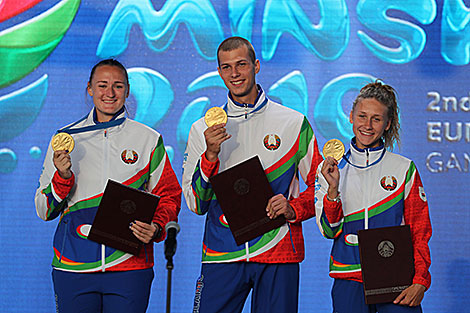 Awards ceremony at Minsk 2019 fan zone