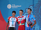 Vasil Kiryienka (Belarus), Nelson Oliveira (Portugal) and 
Jan Barta (Czech Republic)

