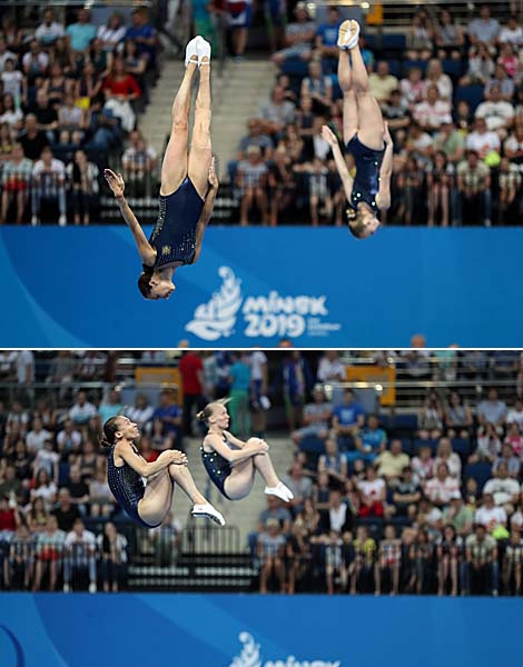 Svitlana Malkova and Maryna Kyiko (Ukraine)