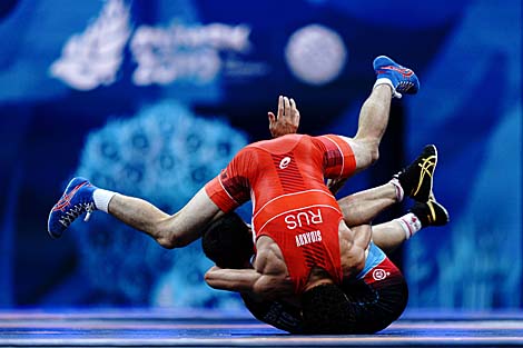 Soner Demitras (Turkey) and Zaurbek Sidakov (Russia)