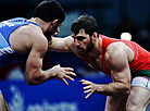 Belarusian freestyle wrestler Ali Shabanau clinched a silver medal in the Men's Wrestling -86kg 