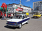 Vintage cars in the streets of Vitebsk