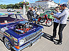 Vintage cars in the streets of Vitebsk