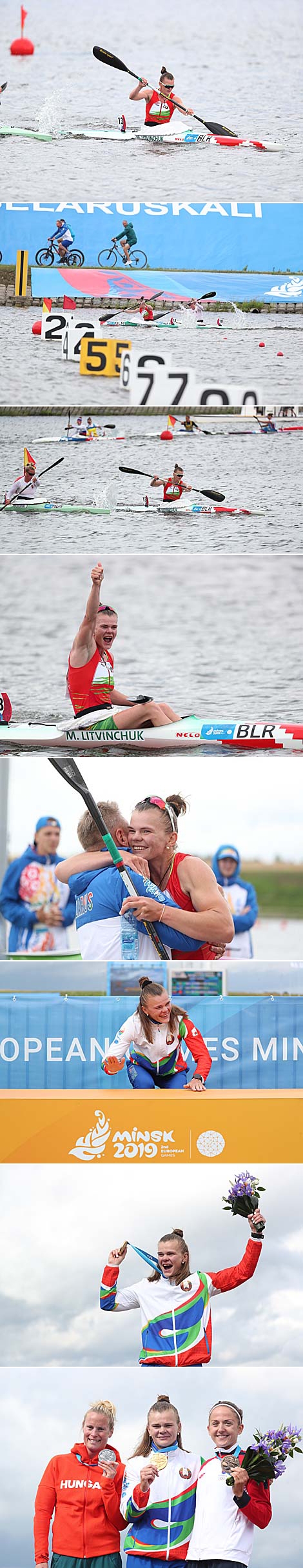 Maryna Litvinchuk clinched the gold medal in Women's K1 5000m at the 2nd European Games