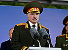 Alexandr Lukashenko at the parade to mark Belarus’ Independence Day