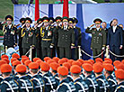 Alexandr Lukashenko at the parade to mark Belarus’ Independence Day