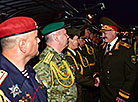 Alexandr Lukashenko at the parade to mark Belarus’ Independence Day