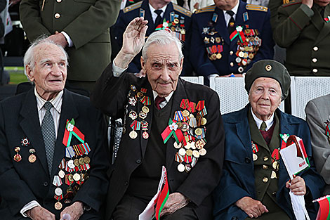 Solemn parade in honor of Independence Day in Minsk
