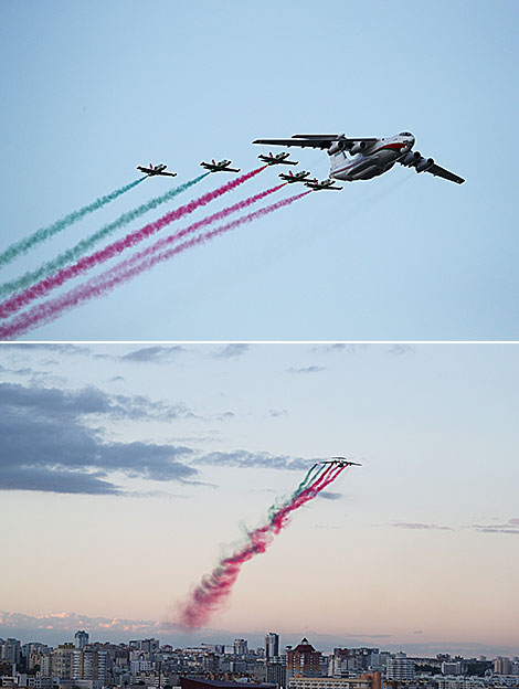 Solemn parade in honor of Independence Day in Minsk