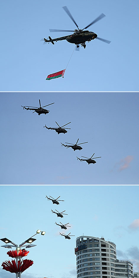 Solemn parade in honor of Independence Day in Minsk