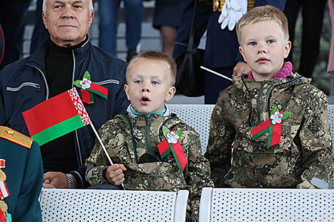 Solemn parade in honor of Independence Day in Minsk