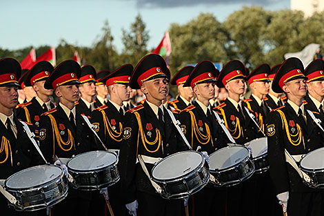 Solemn parade in honor of Independence Day in Minsk