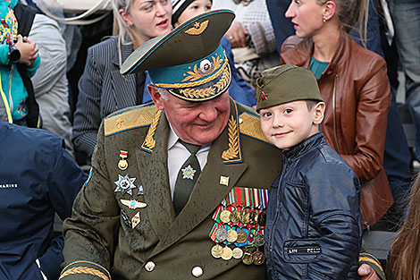 Solemn parade in honor of Independence Day in Minsk