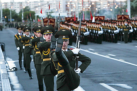 Solemn parade in honor of Independence Day in Minsk