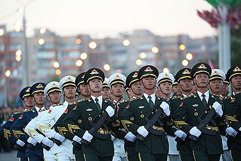 Solemn parade in honor of Independence Day in Minsk