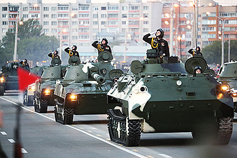 Solemn parade in honor of Independence Day in Minsk