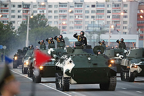 Solemn parade in honor of Independence Day in Minsk