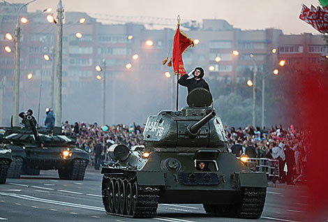 Solemn parade in honor of Independence Day in Minsk