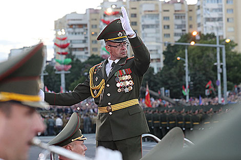 Solemn parade in honor of Independence Day in Minsk