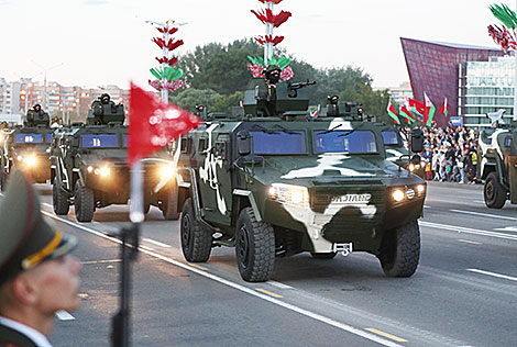 Solemn parade in honor of Independence Day in Minsk