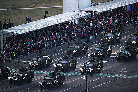 Solemn parade in honor of Independence Day in Minsk