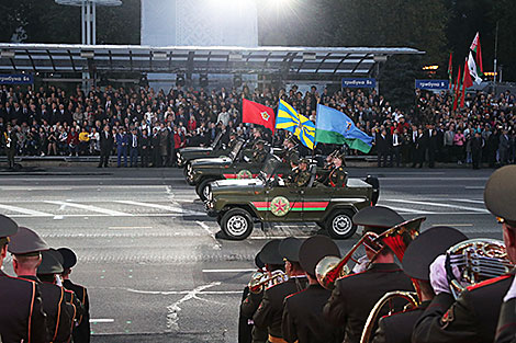 Solemn parade in honor of Independence Day in Minsk