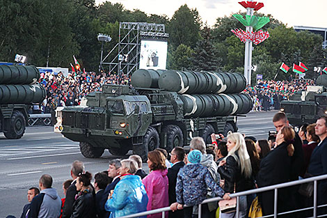 Solemn parade in honor of Independence Day in Minsk