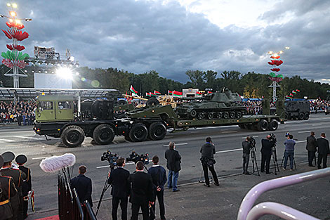 Solemn parade in honor of Independence Day in Minsk