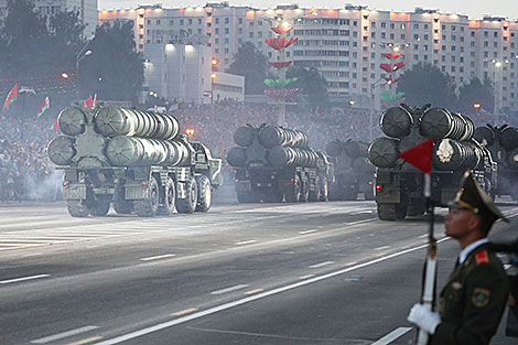 Solemn parade in honor of Independence Day in Minsk