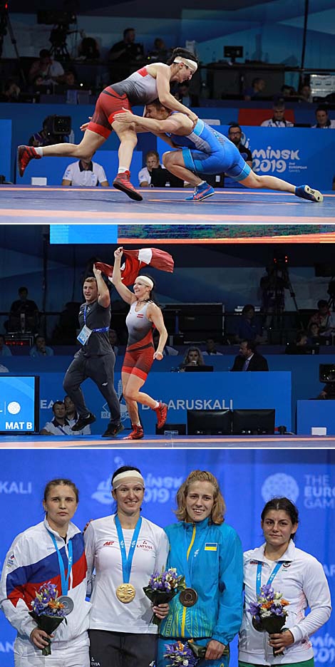 Anastasija Grigorjeva (Latvia) and Anastasiia Bratchikova (Russia)