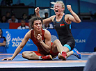 Belarusian wrestler Iryna Kurachkina secures champion title