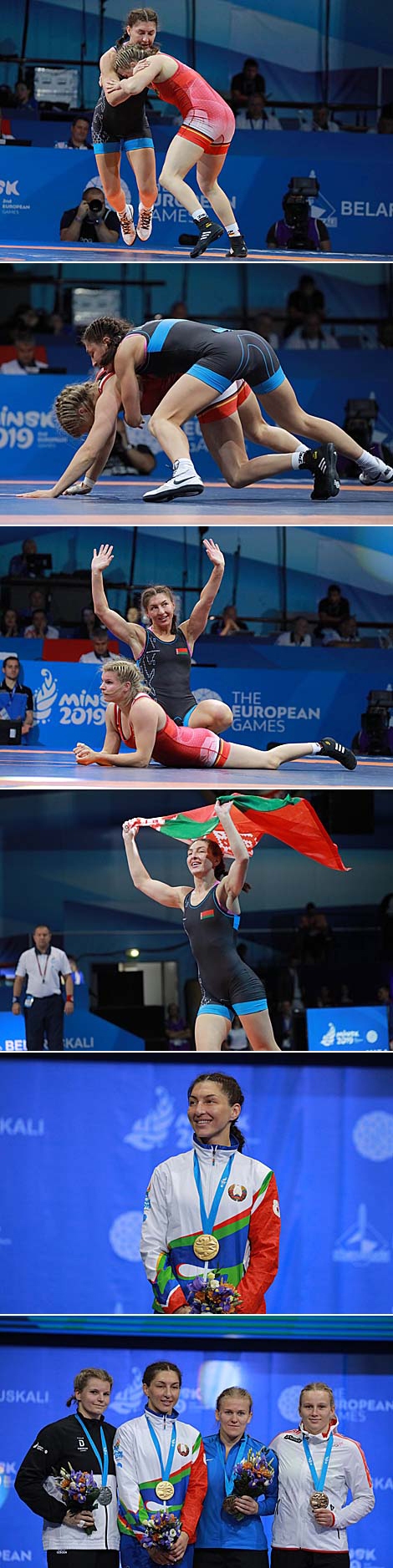 Белоруска Василиса Марзалюк завоевала золотую медаль турнира по борьбе II Европейских игр