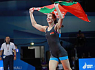 Vasilisa Marzaliuk won the Women's -76kg event