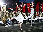 Mass theatrical show Heroic Belarus in Minsk in honor of Independence Day