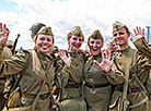 Military history reenactment during Bagration Festival