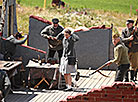 Military history reenactment during Bagration Festival