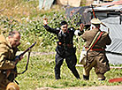 Military history reenactment during Bagration Festival