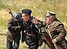 Military history reenactment during Bagration Festival