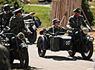 Military history reenactment during Bagration Festival