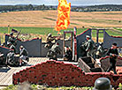 Military history reenactment during Bagration Festival