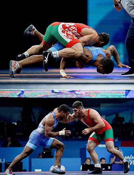 Radzik Kuliyeu (Belarus) and Zhan Beleniuk (Ukraine)